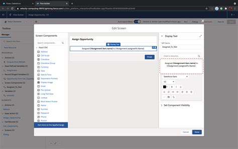 Drag the Action element and <b>add</b> Aura Component created in #1. . How to add cancel button in screen flow salesforce